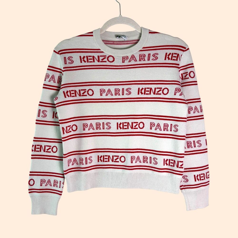 Kenzo All Over Logo Crew Sweater